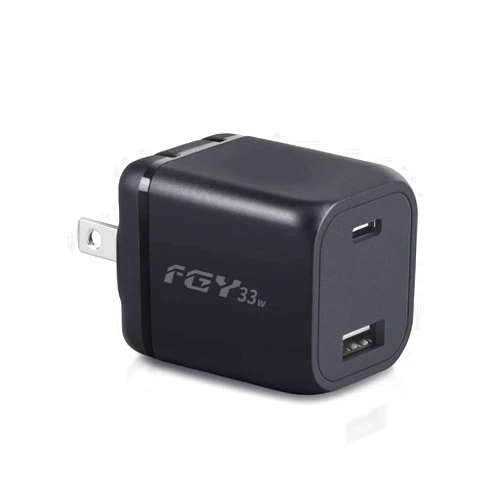 FGY USB C Wall Charger, 30W GaN II Fast Charger Dual Port Charging Block, Fast Charging for iPhone14/13/12/11/Pro Max/Pro/Plus/Mini, iPad Pro/Air/Mini, Samsung Galaxy S22/S21 Series (Black)