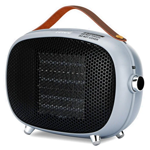 Teioe Space Heater, Teioe Mini Electric Space Heater 800W/400W, Small PTC Ceramic Heater with Tip-Over and Overheat Protection, 3 Operating Modes, Space Heaters for Office, Bedroom and Under Desk (GREY)