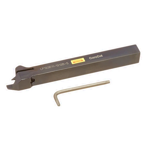 Sandvik Coromant LF123E11-1212B-S Steel CoroCut 1-2 Shank Tool for Parting and Grooving Holder, 0.24