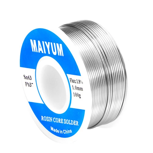 MAIYUM 63-37 Tin Lead Rosin core solder wire for electrical soldering (1.0mm 100g)