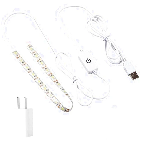 HONEYSEW Sewing Machine LED Light Strip Light Kit 11.75inch DC5V Flexible USB Sewing Light 30cm with Touch Dimmer