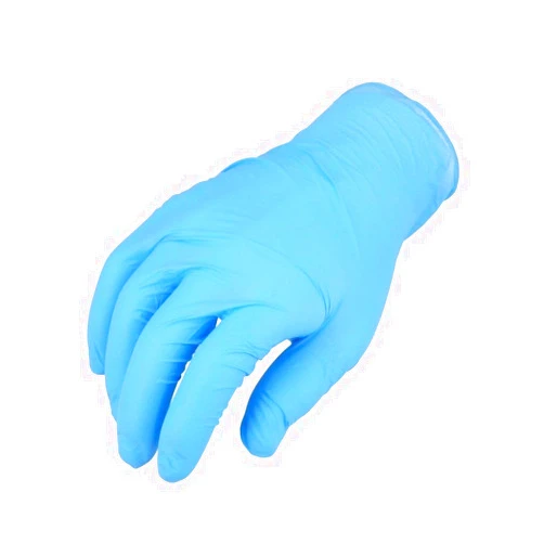 PackagingSuppliesByMail PSBM Blue Nitrile Disposable Gloves, 1000 Count, Textured Fingertips, Latex and Powder Free