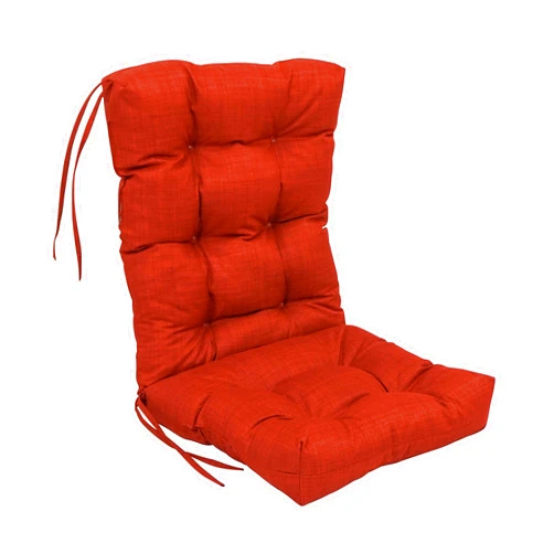 Blazing Needles Indoor/Outdoor Tufted Seat/Back Chair Cushion, 18