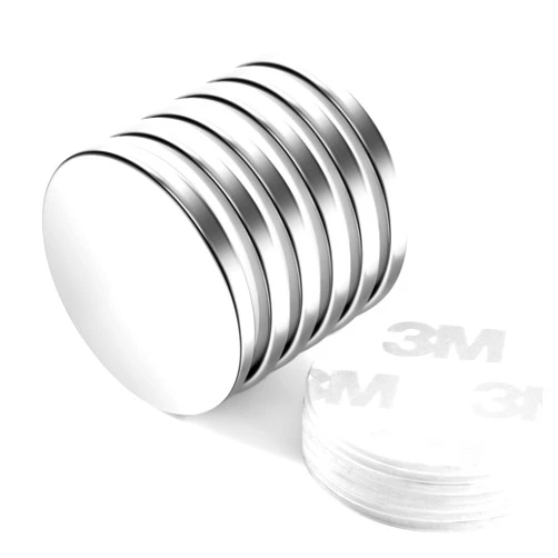 Neosmuk Rare Earth Magnets, Super Strong Magnet Heavy Duty for Craft, Neodymium Magnets with Adhesive Backing for Board, Thin Powerful Large and Industrial Magnets Stick for Cabinet, Refrigerator