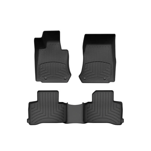 WeatherTech FloorLiner HP Custom Fit Floor Mats for Mercedes AMG GLC 43, AMG GLC 43 SUV, AMG GLC 63, AMG GLC 63 Coupe, AMG GLC 63 S, AMG GLC 63 S Coupe - 1st & 2nd Row (44898-1-2IM), Black