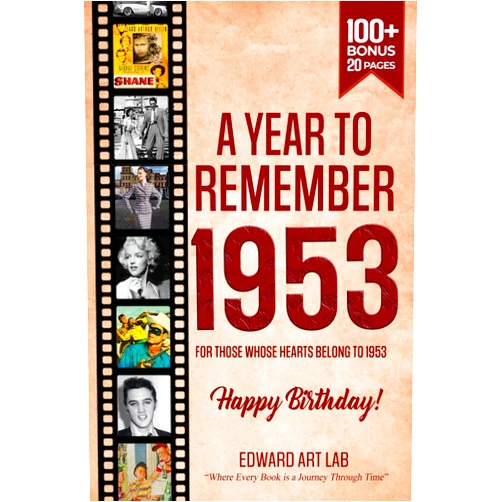 Edward Art Lab,Momo Mill A Year to Remember Back in 1953 The Year You Were Born: Time to Travelling to 1953 Memorial Book, All Important Historical Facts, Gifts for Unique ... Where History Comes Alive for Time Traveler)