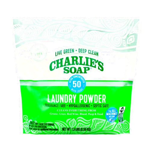 Charlie's Soap Charlie’s Soap Laundry Powder (50 Loads, 1 Pack) Hypoallergenic Deep Cleaning Washing Powder Detergent – Eco-Friendly, Safe, and Effective