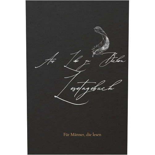 Hobby Print Aus Liebe zu Büchern Lesetagebuch Lesetagebuch für Männer, Elegantes Tagebuch für Buchliebhaber mit 100 Seiten