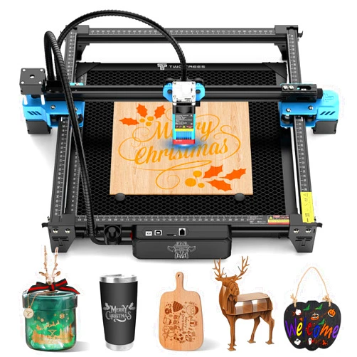 Usongshine TTS-55 PRO 40W Laser Engraver Machine Laser Cutter Laser Cutting Laser Engraving Machine Tool Lazer Engraving Machines 5500mW Laser Power for Wood Metal Aluminum Glass Leather (Upgrade Version)
