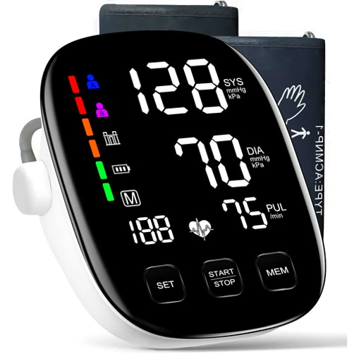 COCACIS Blood Pressure Monitors for Home Use, 9-17'' & 13-21'' Extra Large Blood Pressure Cuff Upper Arm Blood Pressure Machine, 6 in Large LED Backlit Display, USB Cable & Batteries Included