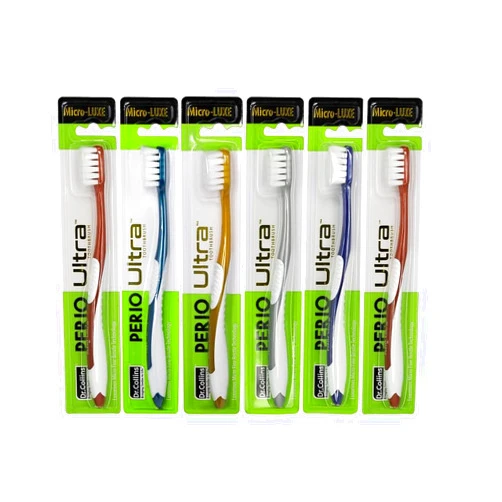 Dr. Collins Perio Ultra Toothbrush (6 Count (Colors Vary))