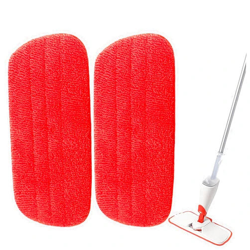 GeekNi 2 Pack Microfiber Reusable Mop Replacement Mop Refill Mop Pads Suitable for OXO Good Grips Spray Mop, Wet/Dry Mop Replacement Pads for Hard Floor Cleaning (Mop Not Included)