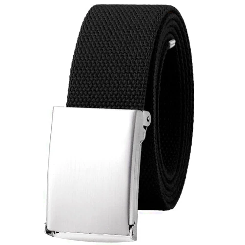 Falari Canvas Web Belt Fully Adjustable Cut to Fit Golf Belt Flip Top Buckle
