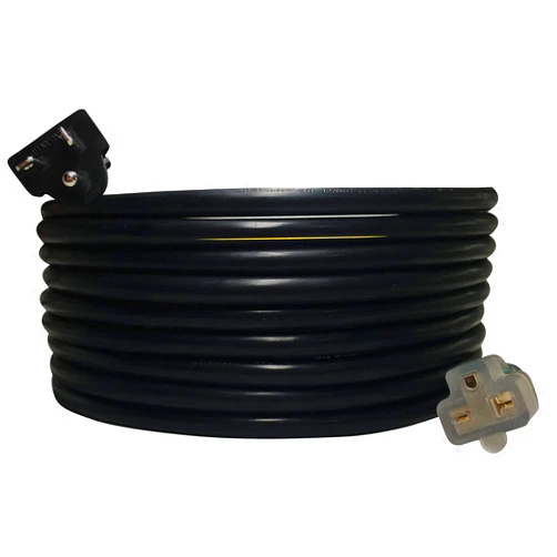 Oviitech NEMA 6-20 Plug to 6-20 Connector Extension Power Cord - 25FT, 20A/250V, 12/3 SJTW, T Blade - Black