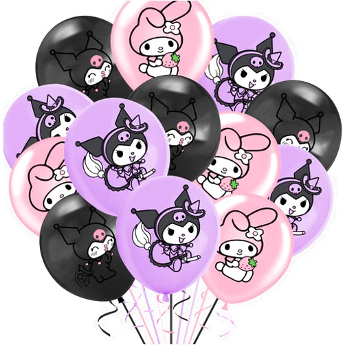 Educatgame 18pcs Cute Anime Balloons - Latex Balloons Anime Theme Party Decorations Supplies (A)