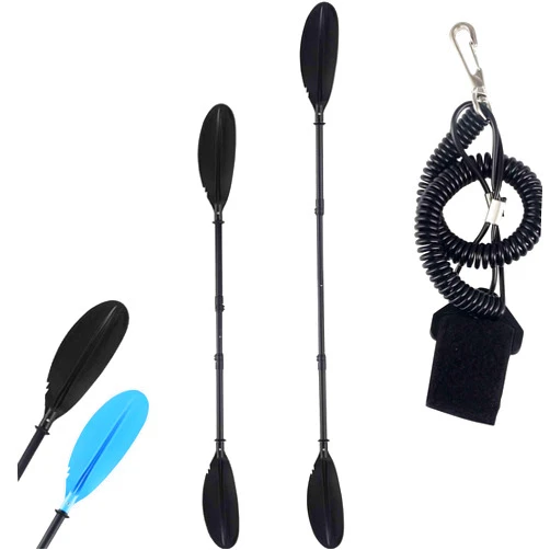 Quynhni- Standard Kayak Paddle,70-96inch Adjustable Kayak Paddle Sturdy Iron Shaft and Durable Polypropylene Blade 0/65° Blade Angle with Drip Loop.
