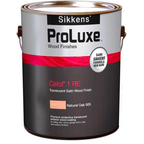 Sikkens 1 Gal ProLuxe SIK41005 Natural Oak 1 Primary Coat RE Reduced Emissions Premium Exterior Wood Finish Basecoat, Transparent Satin