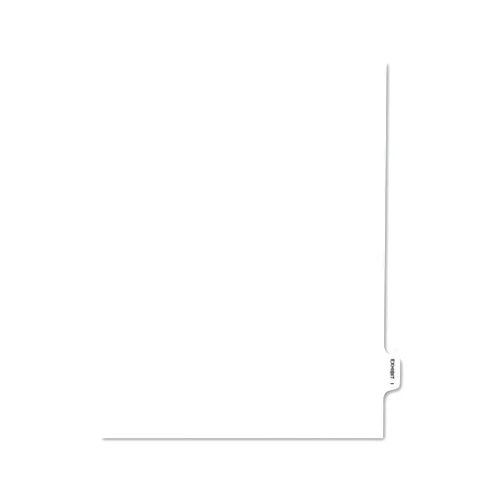 Avery 01379 Avery-Style Preprinted Legal Side Tab Divider, Exhibit I, Letter, White, 25/Pack
