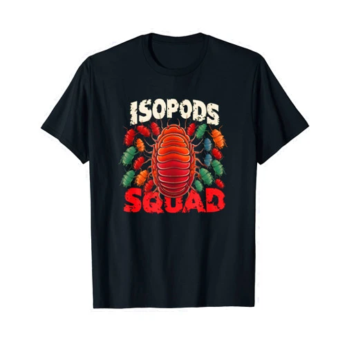 Cute Nature Animal Invertebrate Enthusiast Isopod Squad colorful rollie pollie creatures isopod T-Shirt