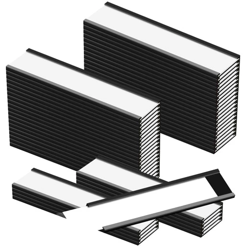 ReliThick 50 Pack C Channel Magnetic Label Holders 4 x 1 Inch Magnetic Labels for Metal Shelving with Protective Films and Replacement Strips for Metal Racks and Shelves Whiteboard File Cabinet