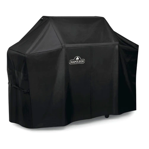 Napoleon Grill Cover for Prestige PRO 500 and Prestige 500 - Black, Water Resistant, UV Protected, Air Vents, Hook and Loop Closure, Hanging Loops, Adjustable Buckled Straps