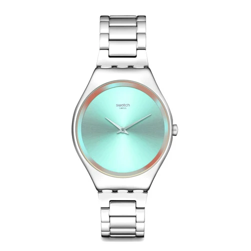 Swatch Casual Watch Grey Quartz Stainless Steel The GLOW of IRONY