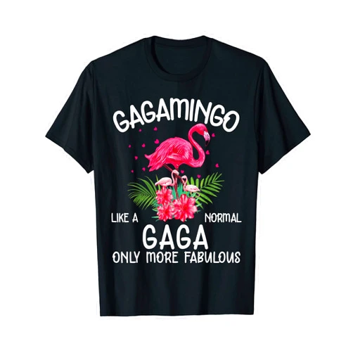 Flamingo Lover Family Clothing Co. Gagamingo Like A Normal Gaga Flamingo Lover Grandmother T-Shirt