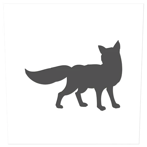 Sniggle Sloth Fox Solid Wall Cookie DIY Craft Reusable Stencil - 4.5 Inch