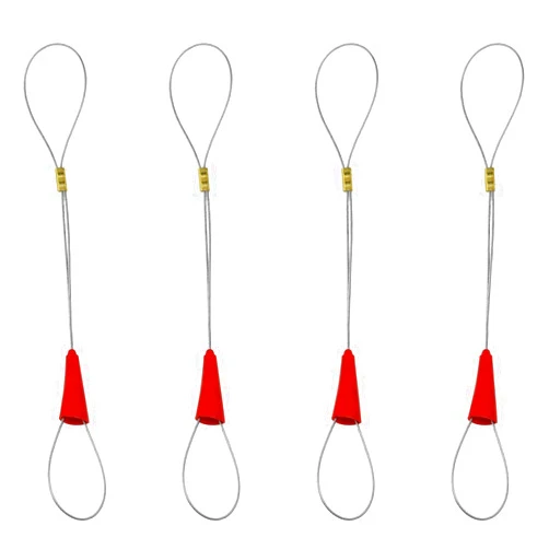 Zangc Cable Puller Universal Cable Puller Electrician Threading Closed Conduit Pulling Cable Steel Wire Electric Wire Network Cable Traction Tool 4PCS