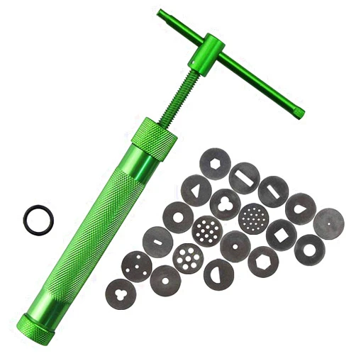 COMIART CREATE COLOR LIFE COMIART Clay Gun Extruder with 20 Unique Disc for Pottery Ceramic Craft Polymer Sculpture Modeling Fondant Cake