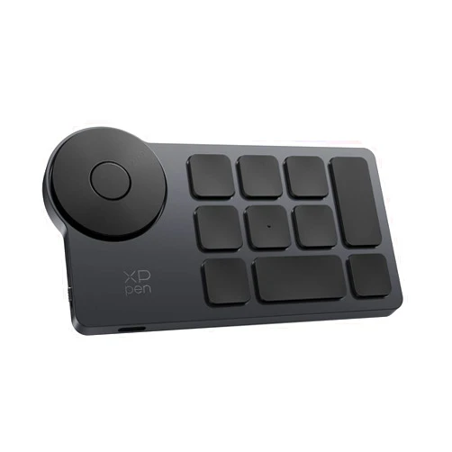XP-PEN XPPen Mini Keydial ACK05 Wireless Shortcut Keyboard Bluetooth Programmable Express Remote Control with Dial & Customized Express Keys for Drawing Tablet PC MacBook Windows Images Video Editing