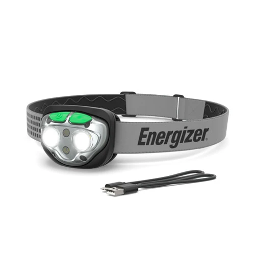Energizer LED Rechargeable Headlamp Flashlight, 15-Hour Run Time, 400 Lumens (Charging Cable Included)