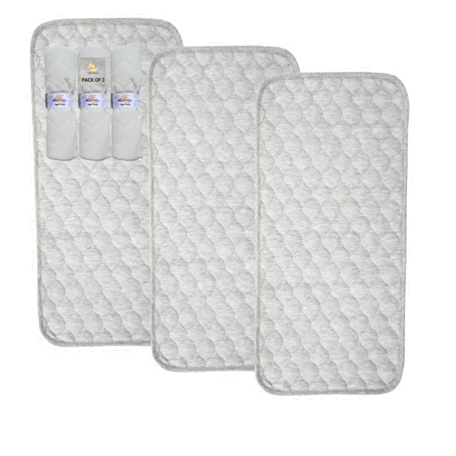 NightClouds Nursery Quilted Thicker Waterproof Changing Pad Liners - Cotton, Ultra Soft, Absorbent & Machine Washable - 3-Pack 14