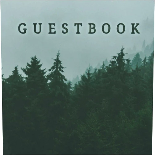 Pland Rustic Pine Tree Forest Vacation Rental Guestbook for Airbnb, VRBO, Cabin, Lodge - 120 Pages - 8.5 x 8.5