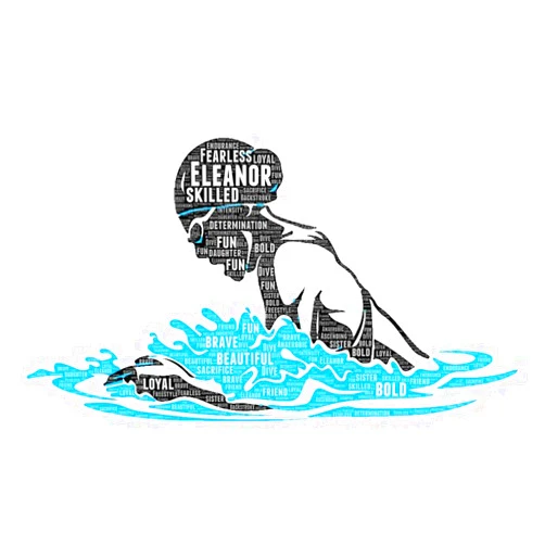 LoveShineFlair Breast Stroke Swim Girl Poster - Swimming poster Wall Art for Girls, Personalized Wall Art Gifts for Swimmers, Swim Print gifts, Birthday Gifts, Custom BreastStroke Swimmer poster for Wall Decor