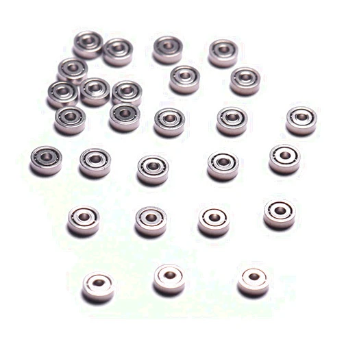 ATOPLEE Miniature Ball Bearings 100pcs 681ZZ Tiny Metal Ball Bearings Wheel Roller for Toy Model DIY Mini Stuff (1x3x1mm)