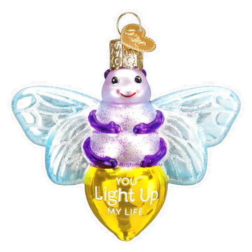 Old World Christmas You Light Up My Life Glass Blown Ornament for Christmas Tree