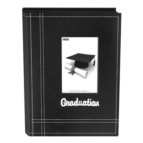 Pioneer Photo Albums 36-Pocket Sewn Leatherette Embroidered 
