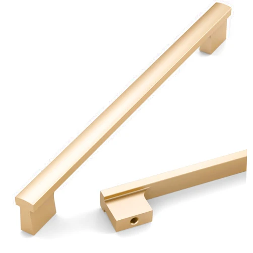 Asidrama 10 Pack 7 Inch(177mm) Champagne Gold Cabinet pulls Kitchen Cabinet Handles, Cabinet Pulls Kitchen Cabinet Hardware for Cupboard Drawer Pulls