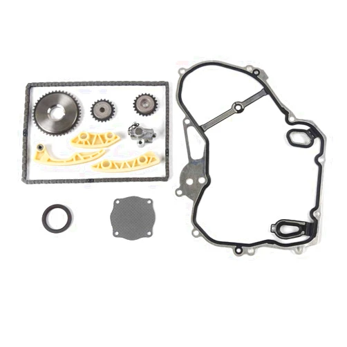 MPLUS OE SOLUTION AUTOPARTS MPLUS Engine Timing Chain Kit and Cover Gasket Fit 2011 for Buick Regal 2.0L 2.4L | 10-11 for Buick Lacrosse 2.4L | 05-08 for Chevrolet Cobalt 2.0L 2.2L 2.4Land More, Electric/DOHC