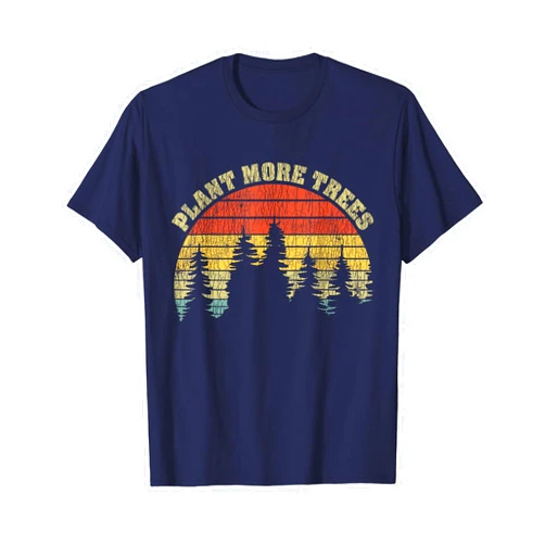 Bee Planet Apparel.USA Vintage Plant More Trees Save Our Climate Change Earth Day T-Shirt