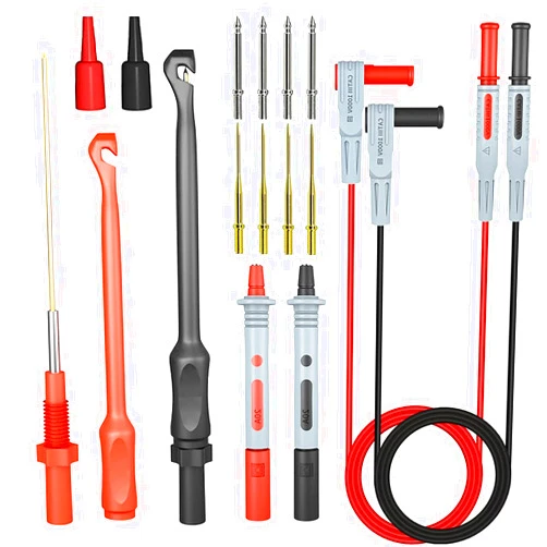 Dontodent Electrical Multimeter Test Leads Set with Alligator Clips Test Hook Test Probes Lead Professional Kit 1000V 10A CAT.III
