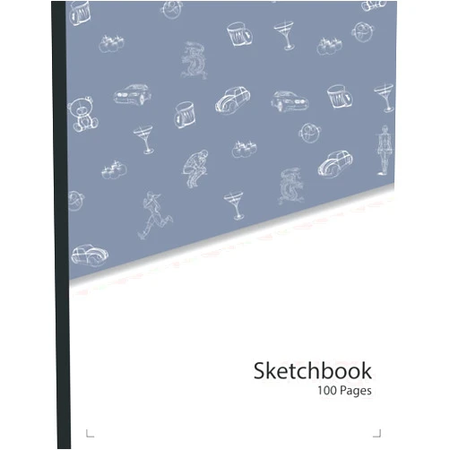 Flooky Loot Sketchbook: Art Design Drawing Journal 8.5 x 11 Large For Artists Designers Pro & Amateur 100 Sheets (STEAMM Workbook Series)