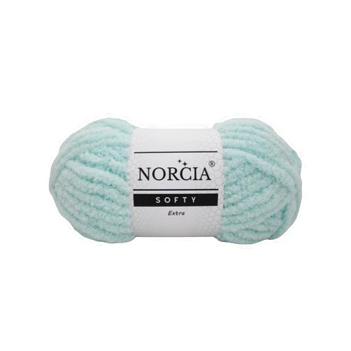 NORCIA Softy Yarn, Fluffy Yarn, 100 gr (76 Yds) Soft Yarn for Crocheting, Plush Yarn for Amigurumi, Chenille Yarn, Baby Blanket Yarn Crochet & Knitting, Fur Yarn