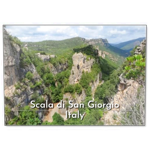 Photomagnet Scala Di San Giorgio Bei Osini, Ogliastra, Sardinien, Fridge Magnet