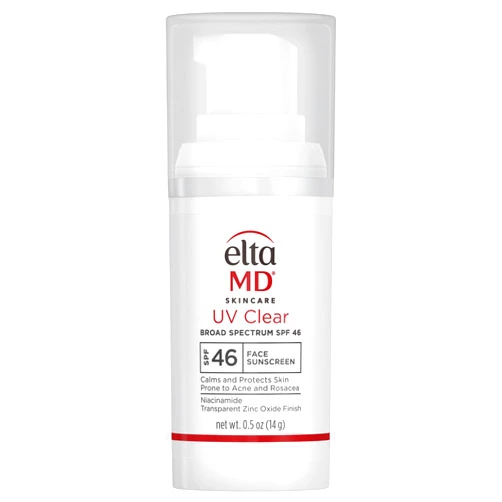 EltaMD UV Clear Face Sunscreen SPF 46, Oil Free Sunscreen with Zinc Oxide, Dermatologist Recommended Sunscreen