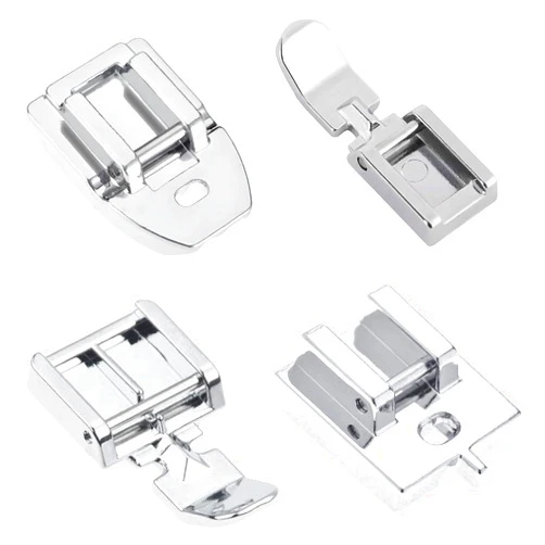 TISEKER 4 Pieces Zipper Foot Sewing Machine Presser Foot Set of Invisible Concealed Narrow Zipper Foot, Fits for Most Snap On Singer, Brother, Janome, Babylock Low Shank Sewing Machines
