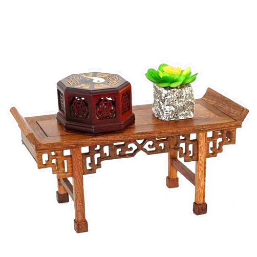 BYWMY Buddhist Altar Table Shelf Carved, Shrine Table for Deceased Wooden Risers Puja Table for Home Meditation Decor, Oriental Classic Display Pedestal for Garden Statue Stand