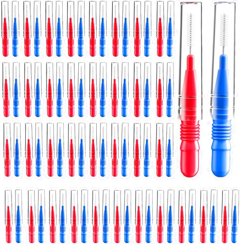 VINSULLA Interdental Brush,Toothpick Tooth Flossing Head Oral Dental Hygiene Brush, braces cleaning kit (2.5mm/3mm) 72 Count