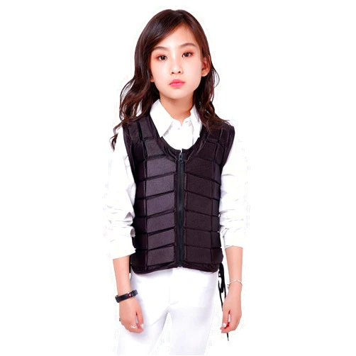 UNISTRENGH Unisex Equestrian Protective Vest EVA Padded Horse Riding Protective Gear Body Protector Guard Shock Absorption Waistcoat